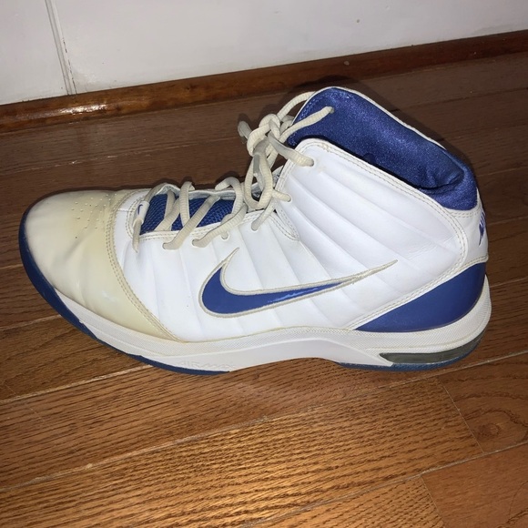 Nike High Top Air Max Blue and White Sneakers Size 12 - Picture 7 of 14